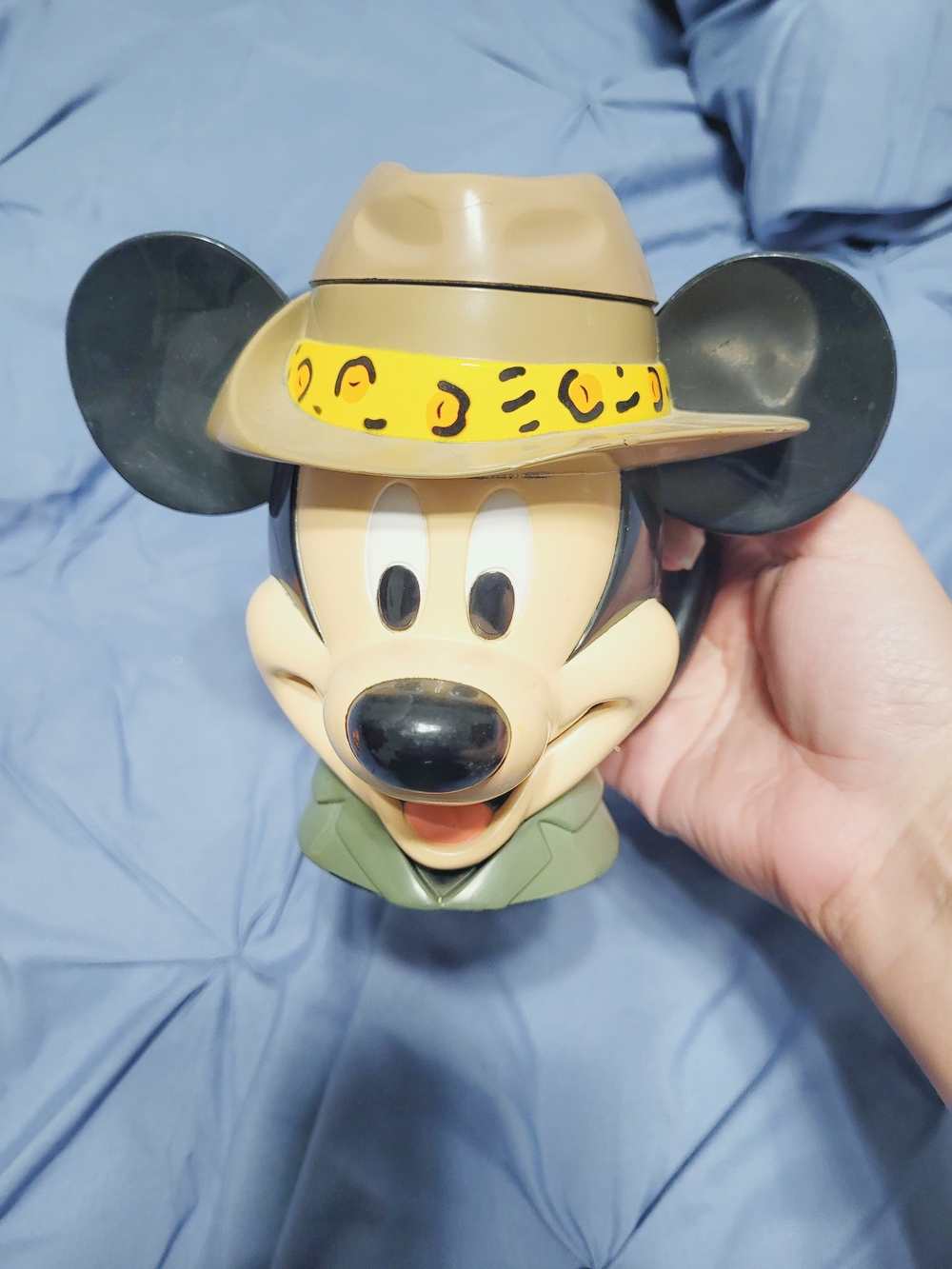 Disney On Ice Mickey Mouse Safari Figurine with Black & Cream Tones